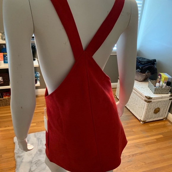 Red Overall Dress by Forever 21 BNWT - Picture 3 of 5